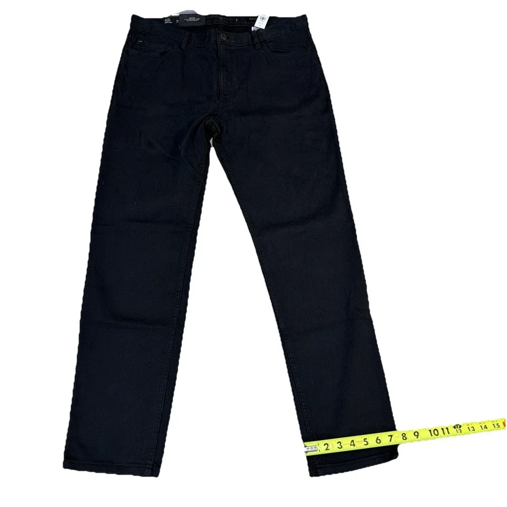 Banana Republic Slim Stretch-Corduroy Traveler Pant Size 36x32 NEW! Black‎